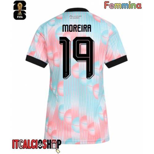 Belgio Diego Moreira #19 Seconda Maglia Femmina Mondiali 2026 Manica Corta